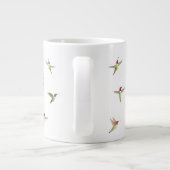 Aangepaste Anna's Hummingvogels Grote Koffiekop (Achterkant)