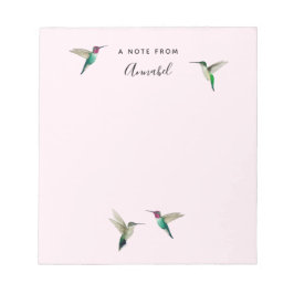 Aangepaste Anna's Hummingvogels Notitieblok