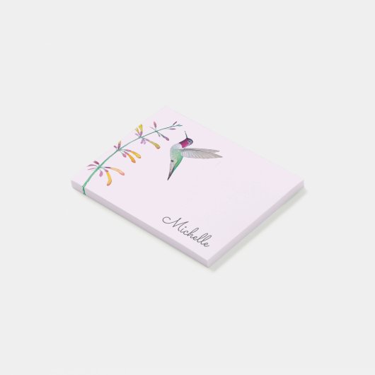 Aangepaste Anna's kolibrie Post-it® Notes (Schuin)