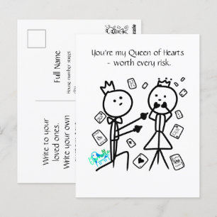 Aangepaste ansichtkaart van House of Cards Briefkaart