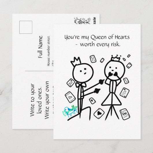 Aangepaste ansichtkaart van House of Cards Briefkaart (Voorkant / Achterkant)