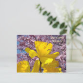 Aangepaste ansichtkaarten Narcissen Bloemen Bloese Briefkaart (Staand voorkant)