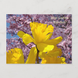 Aangepaste ansichtkaarten Narcissen Bloemen Bloese Briefkaart