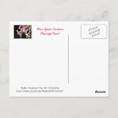Aangepaste ansichtkaarten Roze Witte Lelie Bloemen Briefkaart (Achterkant)