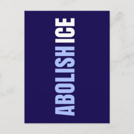 Aangepaste anti-afschaffing ICE-politieke ansichtk Briefkaart