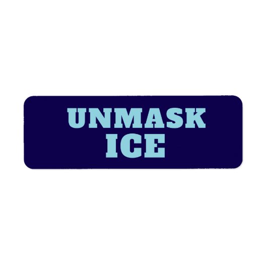 Aangepaste anti-ICE protestborden Etiket (Voorkant)