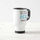 Aangepaste anti-ICE-protestkoffie Reisbeker (Voorkant rechts)