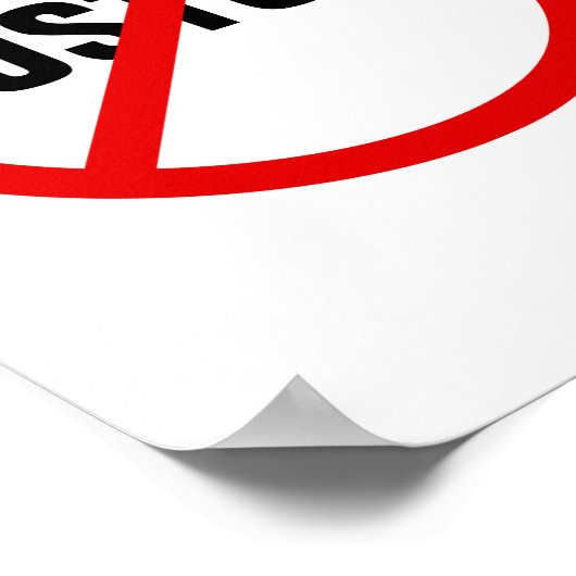 Aangepaste anti-say no-to-protestbord posters (Hoek)