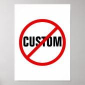 Aangepaste anti-say no-to-protestbord posters (Voorkant)