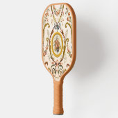 Aangepaste Antiek Franse Rococo Floral Elegant Cre Pickleball Paddle (Links)