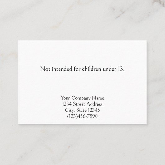 Aangepaste Antiek Kaarten voor juwelenweergave Afsprakenkaartje (Achterkant)