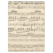 Aangepaste  Antiek muziek Klembord (Achterkant)