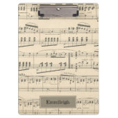 Aangepaste Antiek muziek Klembord (Voorkant)