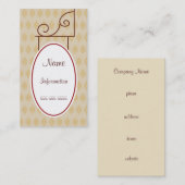 Aangepaste Antiek Visitekaartjes (Voorkant / Achterkant)