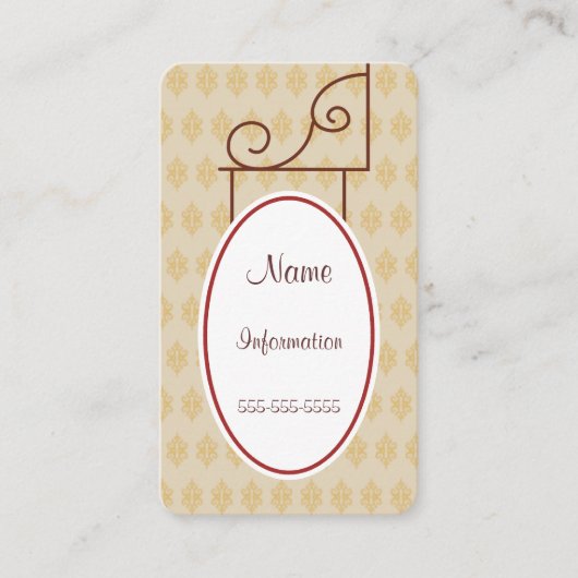 Aangepaste  Antiek Visitekaartjes (Voorkant)