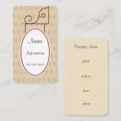 Aangepaste  Antiek Visitekaartjes (Voorkant / Achterkant)