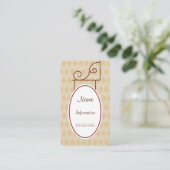 Aangepaste  Antiek Visitekaartjes (Staand voorkant)