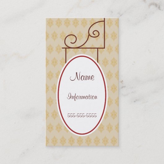 Aangepaste Antiek Visitekaartjes (Voorkant)