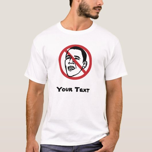 Aangepaste antiObama T-Shirt (Voorkant)