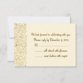 Aangepaste antwoordplank RSVP kaartje (Voorkant)