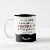 Aangepaste apotheek levering Driver Geweldige Funn Tweekleurige Koffiemok (Links)