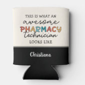 Aangepaste apotheektechnicus Uitstekend Grappig Blikjeskoeler (Achterkant)