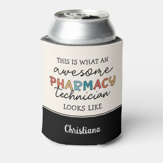 Aangepaste apotheektechnicus Uitstekend Grappig Blikjeskoeler (Blikje Achterkant)