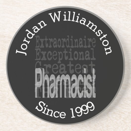 Aangepaste apotheker Extraordinaire Zandsteen Onderzetter (Voorkant)