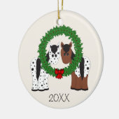 Aangepaste Appaloosa-paardenpest 1 Kerstmis Keramisch Ornament (Links)