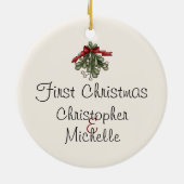 Aangepaste Appaloosa-paardenpest 1 Kerstmis Keramisch Ornament (Achterkant)