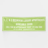 Aangepaste appartementen te huur meerkleurig groot spandoek (Horizontaal)