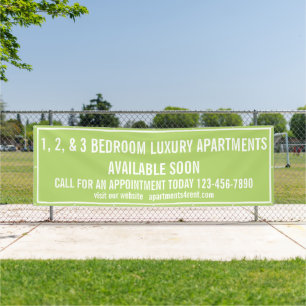 Aangepaste appartementen te huur meerkleurig groot spandoek