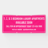 Aangepaste appartementen te huur meerkleurig klein spandoek (Horizontaal)