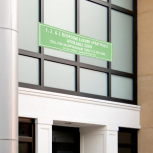Aangepaste appartementen te huur Meerkleurig Mediu Spandoek