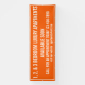 Aangepaste appartementen te huur multi gekleurd gr spandoek (Verticaal)