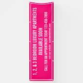 Aangepaste appartementen te huur multi gekleurd me spandoek (Verticaal)