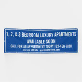 Aangepaste appartementen te huur Multi Kleur Grote Spandoek (Horizontaal)
