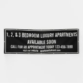 Aangepaste appartementen te huur Multi Kleur Grote Spandoek (Horizontaal)