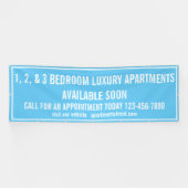 Aangepaste appartementen te huur Multi Kleur Grote Spandoek (Horizontaal)