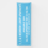 Aangepaste appartementen te huur Multi Kleur Grote Spandoek (Verticaal)