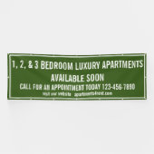 Aangepaste appartementen te huur Multi Kleur Grote Spandoek (Horizontaal)