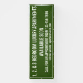 Aangepaste appartementen te huur Multi Kleur Grote Spandoek (Verticaal)