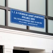 Aangepaste appartementen te huur Multi Kleur Klein Spandoek (Buitenkant Gebouw)