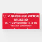 Aangepaste appartementen te huur Multi Kleur Klein Spandoek (Horizontaal)