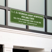 Aangepaste appartementen te huur Multi Kleur Klein Spandoek (Buitenkant Gebouw)
