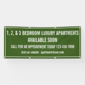 Aangepaste appartementen te huur Multi Kleur Klein Spandoek (Horizontaal)