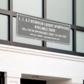 Aangepaste appartementen te huur Multi Kleur Klein Spandoek (Buitenkant Gebouw)