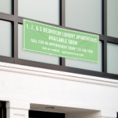 Aangepaste appartementen te huur Multi Kleur Klein Spandoek (Buitenkant Gebouw)