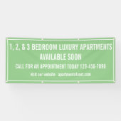 Aangepaste appartementen te huur Multi Kleur Klein Spandoek (Horizontaal)