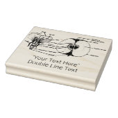 Aangepaste Apple Anatomy Rubber Stamp Rubberstempel (Stempel)